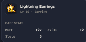 Lightning Earrings | Global > Global MapleStory Classic World