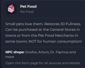 Pet Food | Global > Global MapleStory Classic World