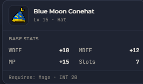 Blue Moon Conehat | Global > Global MapleStory Classic World