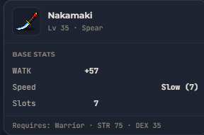 Nakamaki | Global > Global MapleStory Classic World