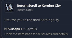 Return Scroll to Kerning City | Global > Global MapleStory Classic World