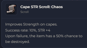 Cape STR Scroll Chaos | Global > Global MapleStory Classic World