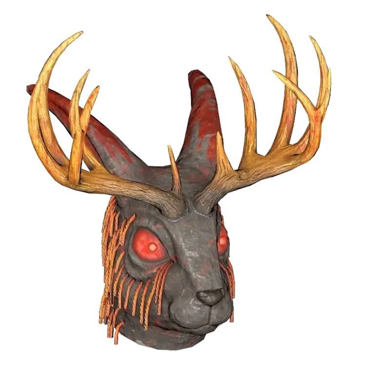 Fasnacht Glowing Jackalope Mask | PS