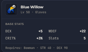 Blue Willow | Global > Global MapleStory Classic World