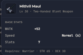 Mithril Maul | Global > Global MapleStory Classic World