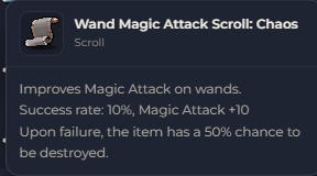 Wand Magic Attack Scroll Chaos | Global > Global MapleStory Classic World