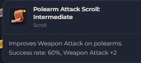 Polearm Attack Scroll Intermediate | Global > Global MapleStory Classic World