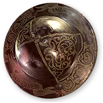Dunkelhalt Leather Buckler | Forbidden Rites Standard