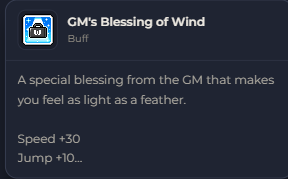 GM's Blessing of Wind | Global > Global MapleStory Classic World