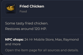Fried Chicken | Global > Global MapleStory Classic World