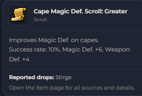 Cape Magic Def. Scroll Greater | Global > Global MapleStory Classic World