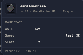 Hard Briefcase | Global > Global MapleStory Classic World