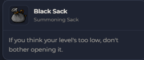 Black Sack | Global > Global MapleStory Classic World
