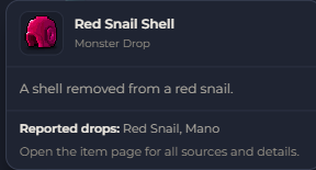 Red Snail Shell | Global > Global MapleStory Classic World