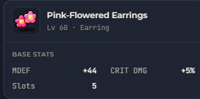 Pink-Flowered Earrings | Global > Global MapleStory Classic World
