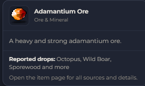 Adamantium Ore | Global > Global MapleStory Classic World