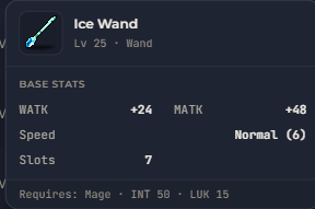 Ice Wand | Global > Global MapleStory Classic World