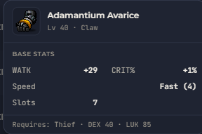 Adamantium Avarice | Global > Global MapleStory Classic World