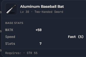 Aluminum Baseball Bat | Global > Global MapleStory Classic World