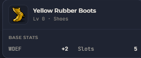 Yellow Rubber Boots | Global > Global MapleStory Classic World