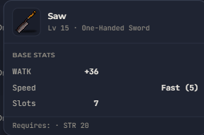 Saw | Global > Global MapleStory Classic World