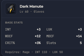 Dark Manute | Global > Global MapleStory Classic World
