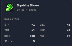Squishy Shoes | Global > Global MapleStory Classic World