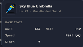 Sky Blue Umbrella | Global > Global MapleStory Classic World