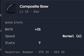 Composite Bow | Global > Global MapleStory Classic World