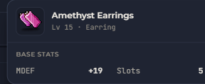Amethyst Earrings | Global > Global MapleStory Classic World