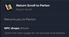 Return Scroll to Perion | Global > Global MapleStory Classic World