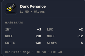 Dark Penance | Global > Global MapleStory Classic World