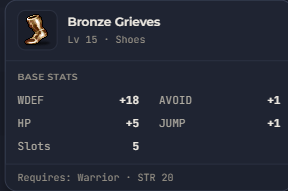 Bronze Grieves | Global > Global MapleStory Classic World