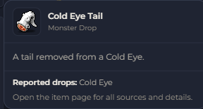 Cold Eye Tail | Global > Global MapleStory Classic World
