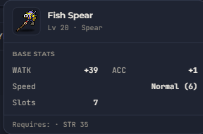 Fish Spear | Global > Global MapleStory Classic World
