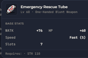 Emergency Rescue Tube | Global > Global MapleStory Classic World