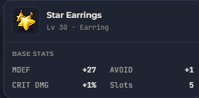 Star Earrings | Global > Global MapleStory Classic World