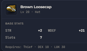Brown Loosecap | Global > Global MapleStory Classic World