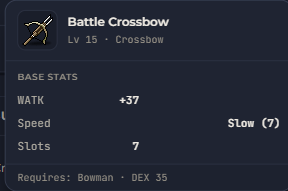 Battle Crossbow | Global > Global MapleStory Classic World