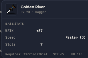 Golden River | Global > Global MapleStory Classic World