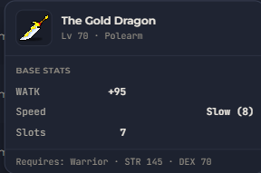 The Gold Dragon | Global > Global MapleStory Classic World
