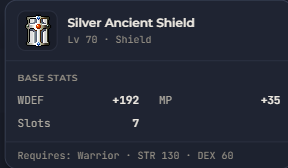 Silver Ancient Shield | Global > Global MapleStory Classic World