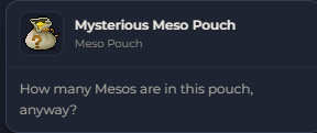Mysterious Meso Pouch | Global > Global MapleStory Classic World
