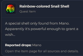 Rainbow-colored Snail Shell | Global > Global MapleStory Classic World