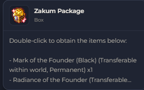 Zakum Package | Global > Global MapleStory Classic World