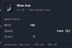 Blue Axe | Global > Global MapleStory Classic World
