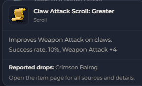 Claw Attack Scroll Greater | Global > Global MapleStory Classic World