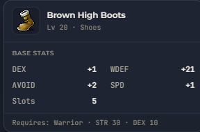 Brown High Boots | Global > Global MapleStory Classic World
