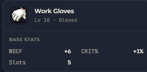Work Gloves | Global > Global MapleStory Classic World
