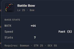 Battle Bow | Global > Global MapleStory Classic World
